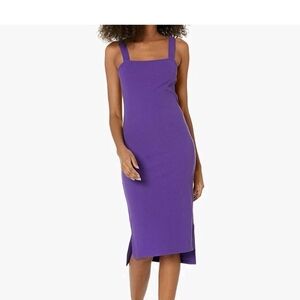 Chic Purple Midi Dress
